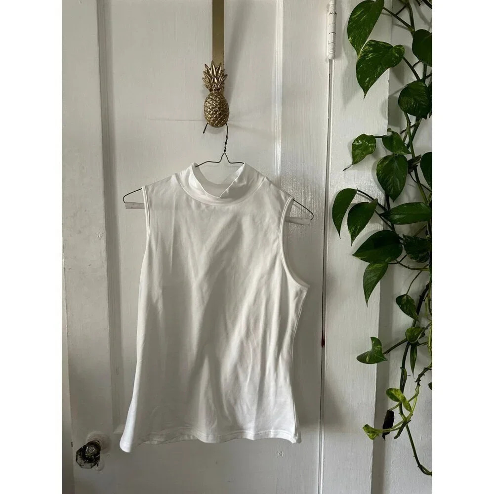 Women’s size large turtleneck tank top blouse
